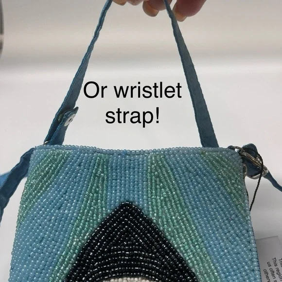 SOLD OUT - Beaded Shark Design Crossbody Club Bag - Picture 11 of 15